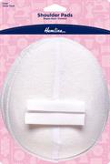 HEMLINE HANGSELL - Shoulder Pad Covered Raglan 13mm, large - white